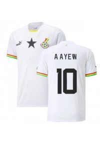 Ghana Andre Ayew #10 Jalkapallovaatteet Kotipaita MM-kisat 2022 Lyhythihainen